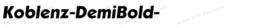 Koblenz-DemiBold字体转换