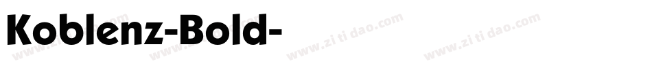 Koblenz-Bold字体转换
