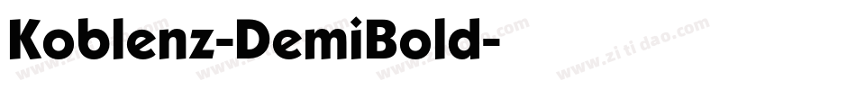 Koblenz-DemiBold字体转换