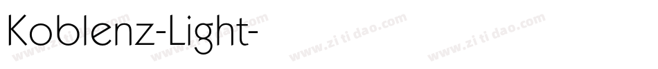Koblenz-Light字体转换