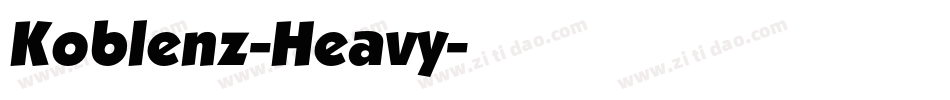 Koblenz-Heavy字体转换