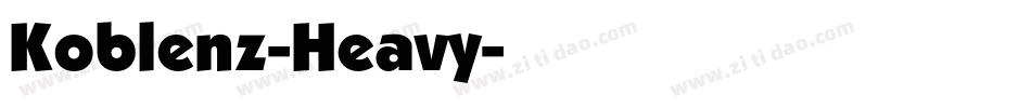 Koblenz-Heavy字体转换