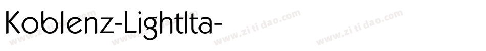 Koblenz-LightIta字体转换