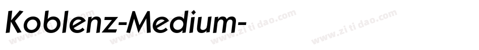 Koblenz-Medium字体转换