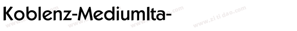 Koblenz-MediumIta字体转换