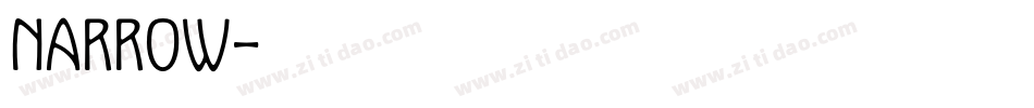 narrow字体转换