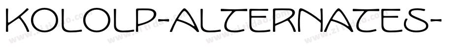 KoloLP-Alternates字体转换
