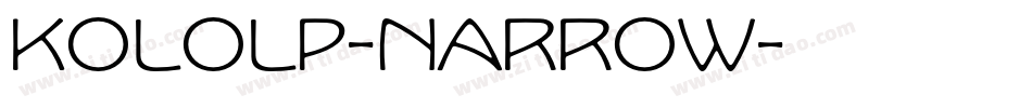 KoloLP-Narrow字体转换