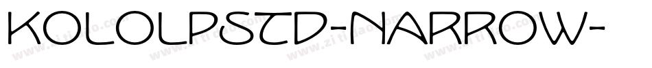 KoloLPStd-Narrow字体转换