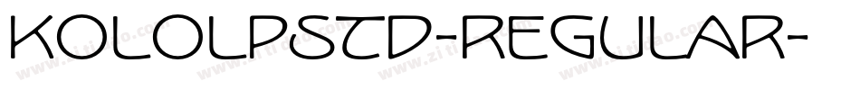 KoloLPStd-Regular字体转换