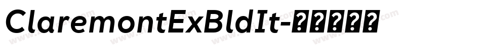 ClaremontExBldIt字体转换
