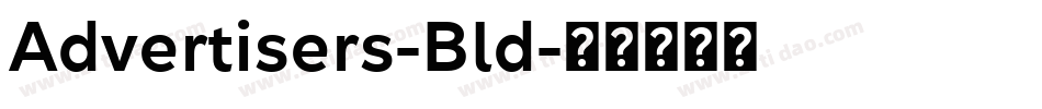 Advertisers-Bld字体转换