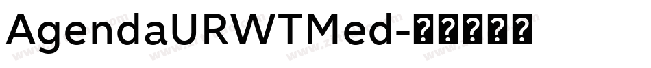 AgendaURWTMed字体转换