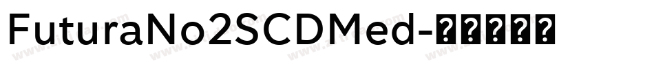 FuturaNo2SCDMed字体转换
