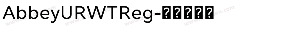 AbbeyURWTReg字体转换