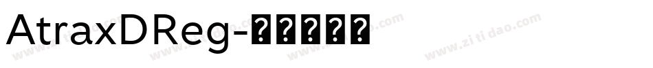 AtraxDReg字体转换