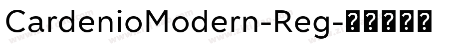 CardenioModern-Reg字体转换
