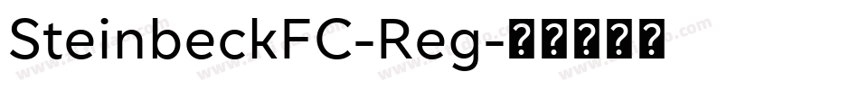 SteinbeckFC-Reg字体转换