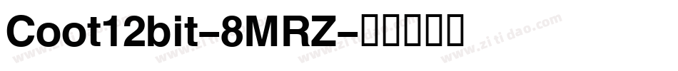 Coot12bit-8MRZ字体转换