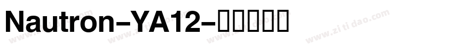 Nautron-YA12字体转换