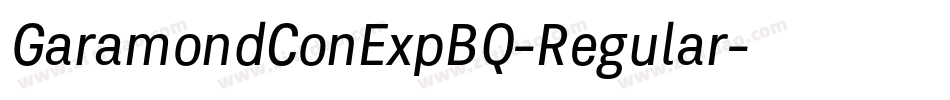 GaramondConExpBQ-Regular字体转换