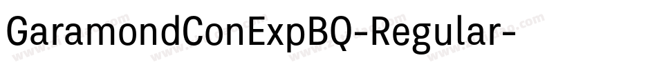 GaramondConExpBQ-Regular字体转换