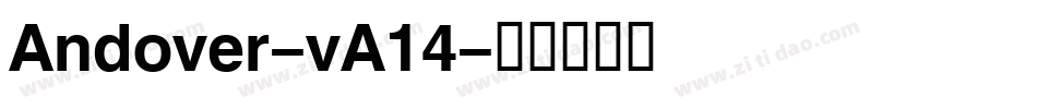 Andover-vA14字体转换