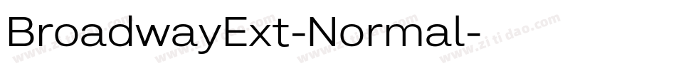 BroadwayExt-Normal字体转换