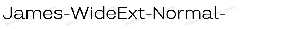 James-WideExt-Normal字体转换