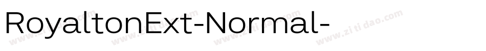 RoyaltonExt-Normal字体转换