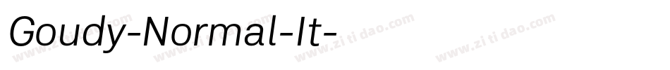 Goudy-Normal-It字体转换