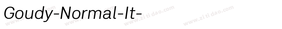 Goudy-Normal-It字体转换