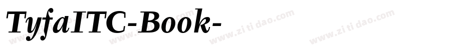TyfaITC-Book字体转换