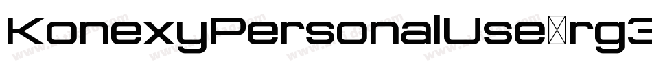 KonexyPersonalUse-rg3wK字体转换