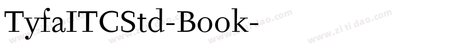 TyfaITCStd-Book字体转换