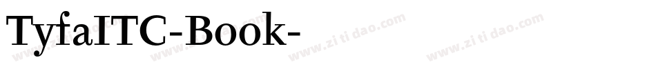TyfaITC-Book字体转换