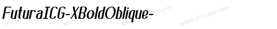 FuturaICG-XBoldOblique字体转换