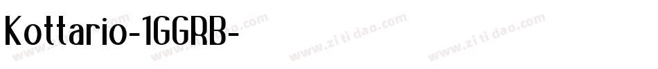 Kottario-1GGRB字体转换