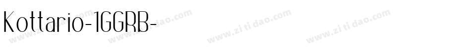 Kottario-1GGRB字体转换