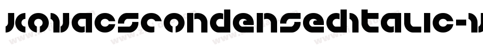 KovacsCondensedItalic-vWz9字体转换