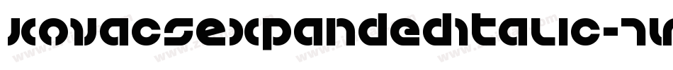 KovacsExpandedItalic-7Vx4字体转换