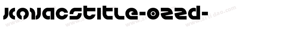 KovacsTitle-0ZZd字体转换