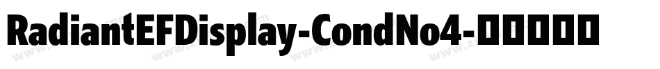 RadiantEFDisplay-CondNo4字体转换