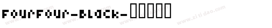 FourFour-Black字体转换