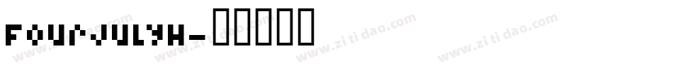FourJulyH字体转换