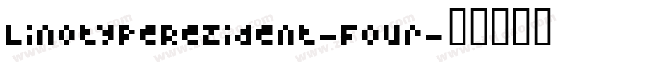 LinotypeRezident-Four字体转换