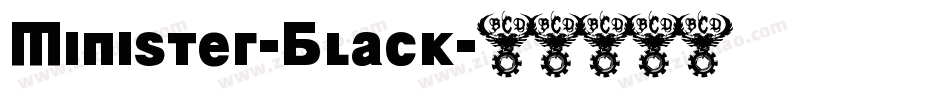 Minister-Black字体转换