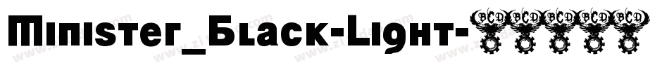 Minister_Black-Light字体转换