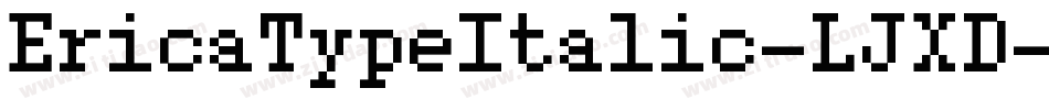 EricaTypeItalic-LJXD字体转换