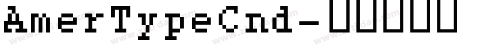 AmerTypeCnd字体转换